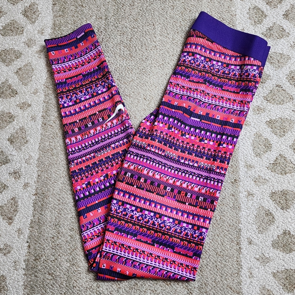 Nike Pro Hyperwarm Multicolor Patterned Leggings … - image 6